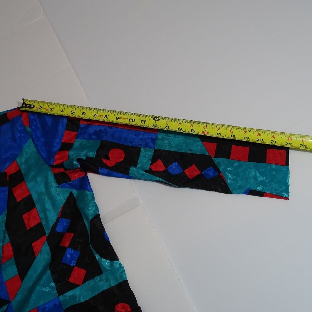 Vintage Toni Marie Sissies Sportswear Women Abstract Blazer Jacket Size 6 - Picture 11 of 14
